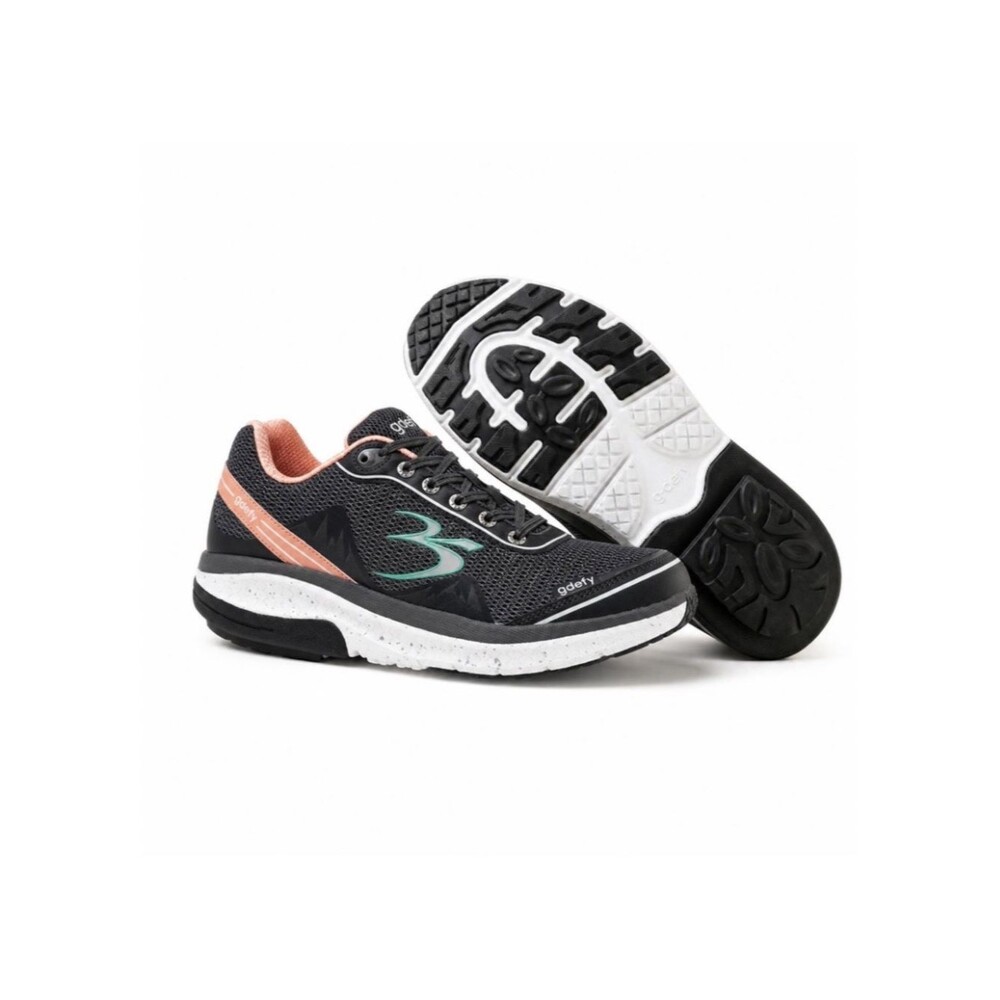Women Gravity Defyer GraySalmon Mighty Walk Shoes Size 9 Rolling Forefoot Verso